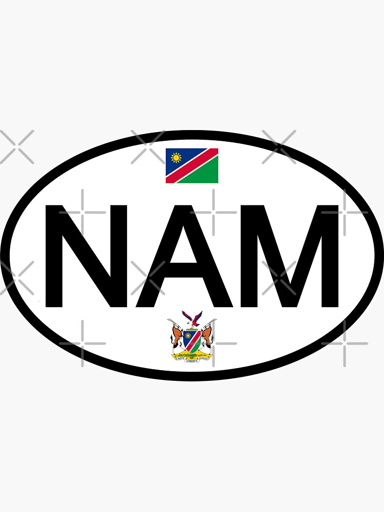 "Namibia country code vehicle registration " Sticker for Sale by HAKVS