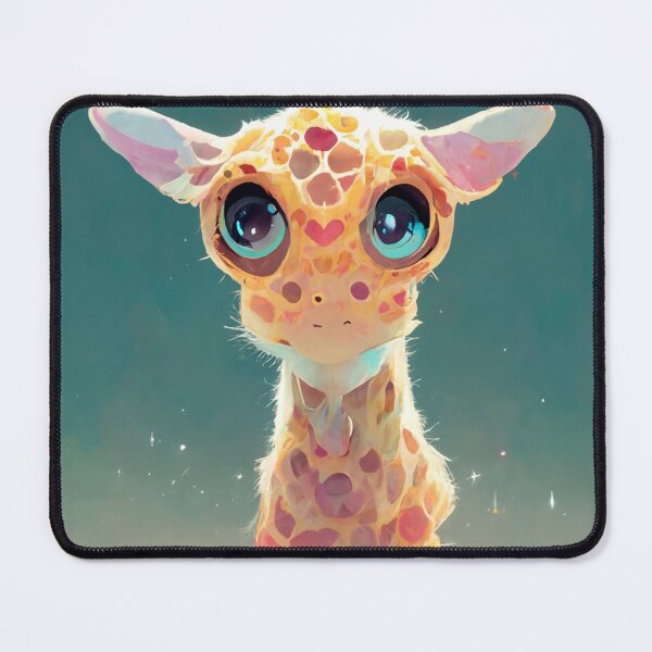 Item preview, kawaii little giraffe staring at designed and sold by WeirdStation.