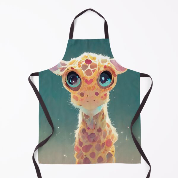 Item preview, kawaii little giraffe staring at designed and sold by WeirdStation.