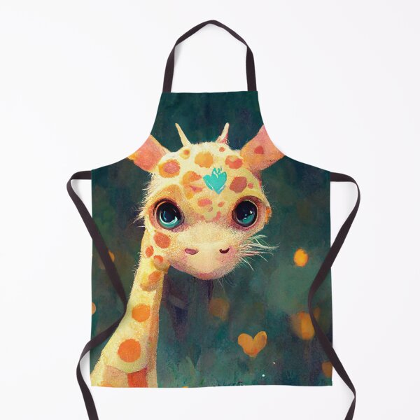 Item preview, kawaii little giraffe staring at designed and sold by WeirdStation.