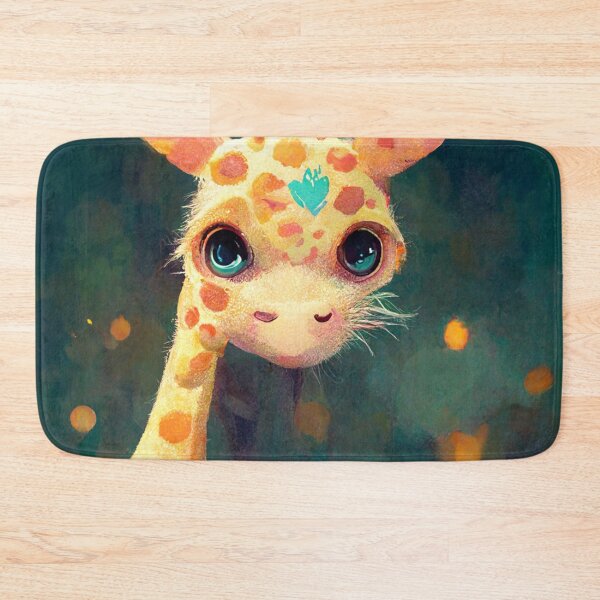 Item preview, kawaii little giraffe staring at designed and sold by WeirdStation.
