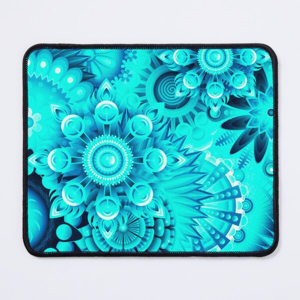 Item preview, Turquoise Pattern with Unusual Flowers designed and sold by Dven-Clothes.