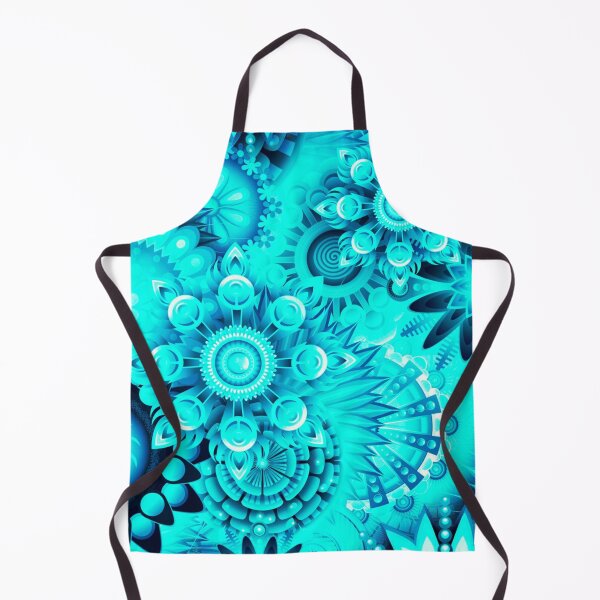 Item preview, Turquoise Pattern with Unusual Flowers designed and sold by Dven-Clothes.