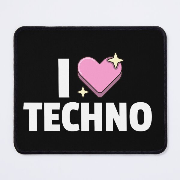 Item preview, I Heart Techno designed and sold by Discothreadz.