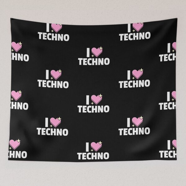 Item preview, I Heart Techno designed and sold by Discothreadz.