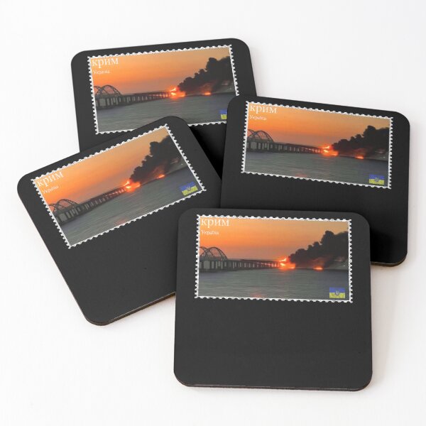 Item preview, Crimea's Kerch Bridge Stamp Crimea Bridge Peninsula Ukraine designed and sold by GraphifyArt.