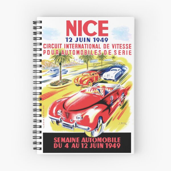 Item preview, 1949 Nice France Circuit Automobile Race Poster designed and sold by retrographics.