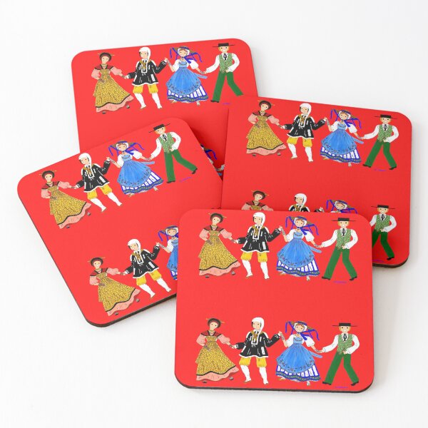 Item preview, Farandole de Comté, colored background designed and sold by Catherine Debusne.