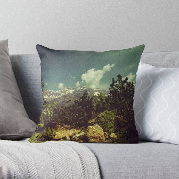 Italian Mountains Throw Pillow