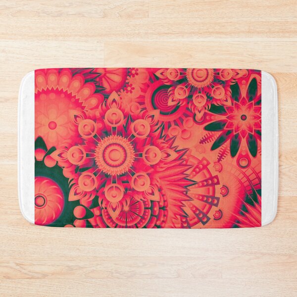 Item preview, Red Pattern with Unusual Flowers designed and sold by Dven-Clothes.