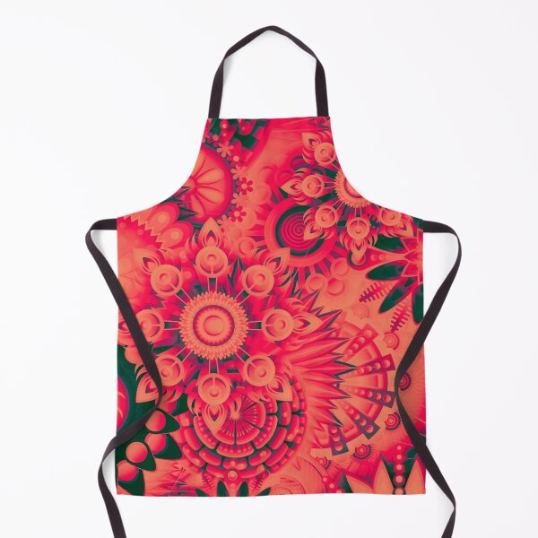 Item preview, Red Pattern with Unusual Flowers designed and sold by Dven-Clothes.