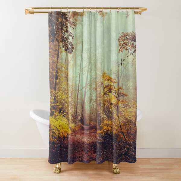 silent forest Shower Curtain