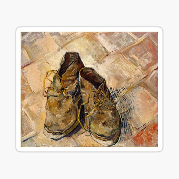 Vista previa del artículo con la obra «Zapatos Vincent Van Gogh 1888», diseñado y vendido por Vintage Wall Art.