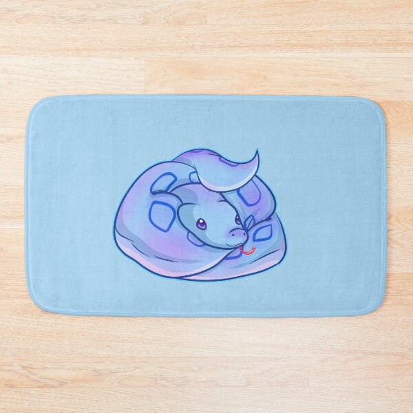 Item preview, Kawaii Blue Eyed Snake Curled Up designed and sold by With Love, InspireMari.