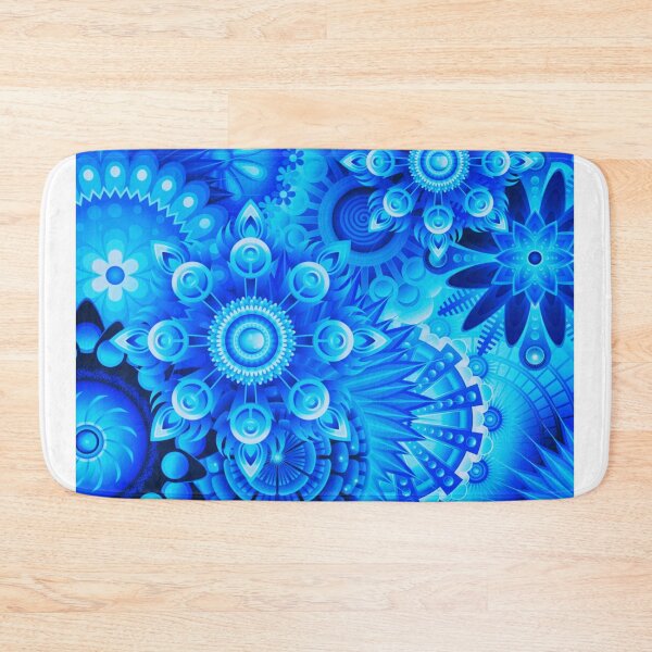 Item preview, Blue Pattern with Unusual Flowers designed and sold by Dven-Clothes.