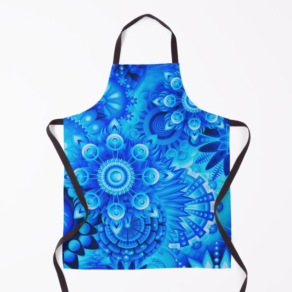 Item preview, Blue Pattern with Unusual Flowers designed and sold by Dven-Clothes.