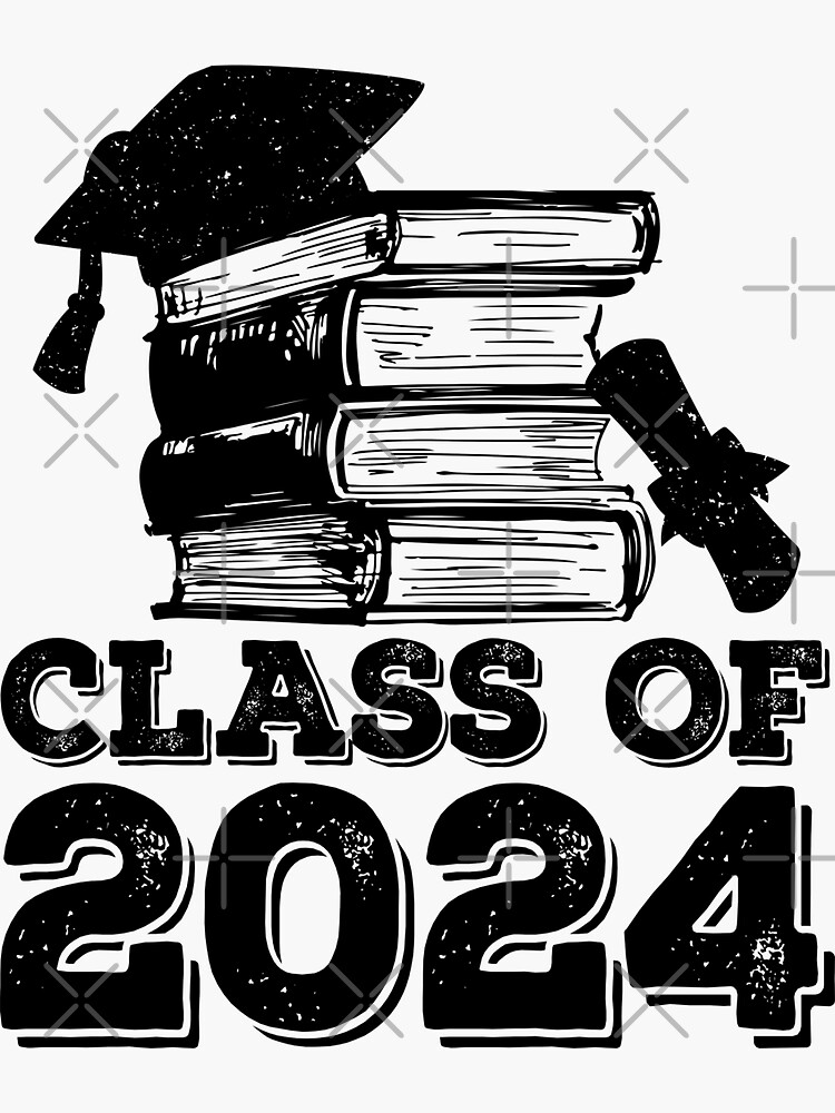 Class Of 2024 Cool Design Sticker For Sale By MoSaid Redbubble   Bg,f8f8f8 Flat,750x,075,f Pad,750x1000,f8f8f8 