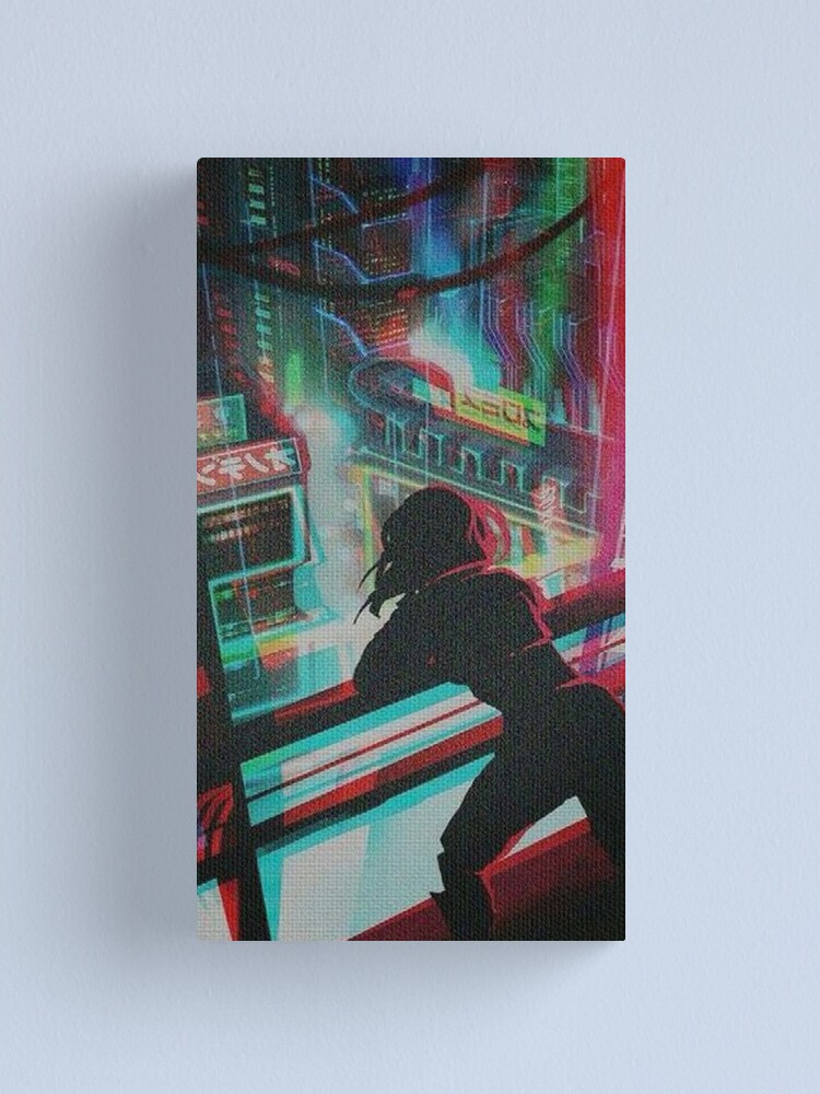 Cyberpunk Edgerunners - Lucy neon light  Canvas Print for Sale by