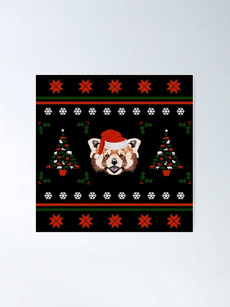 Red panda christmas on sale sweater