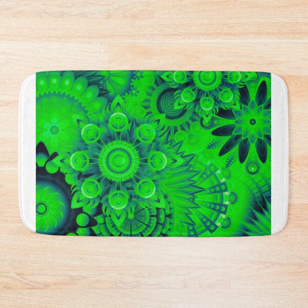 Item preview, Green Pattern with Unusual Flowers designed and sold by Dven-Clothes.