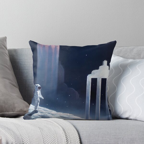 Item preview, A lone astronaut explores the remnants of a lost snowy temple. designed and sold by Jaraz.