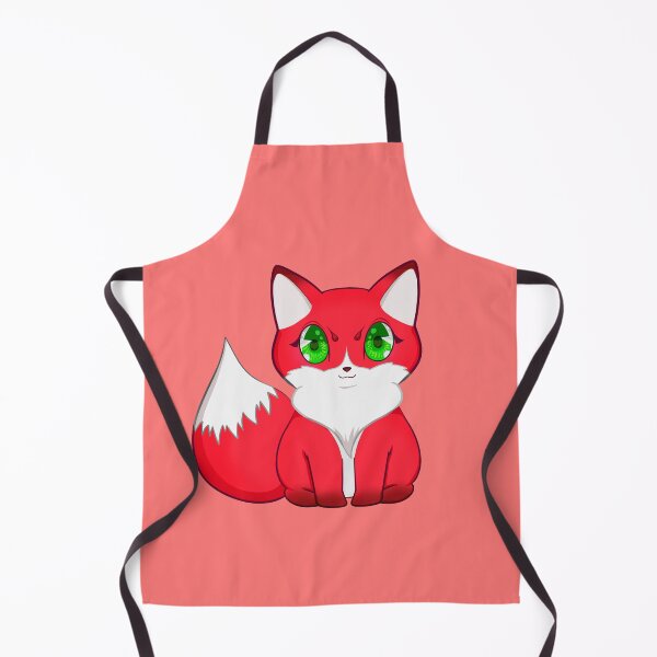 Item preview, Kawaii Red Fox with Green Eyes designed and sold by With Love, InspireMari.
