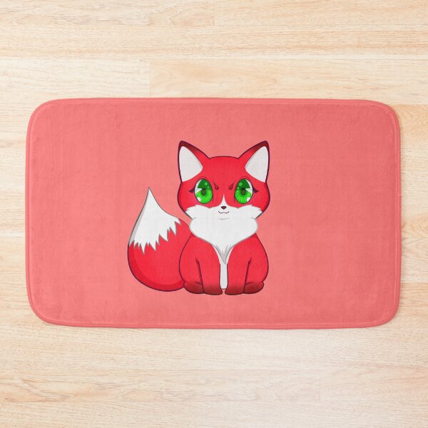 Item preview, Kawaii Red Fox with Green Eyes designed and sold by With Love, InspireMari.