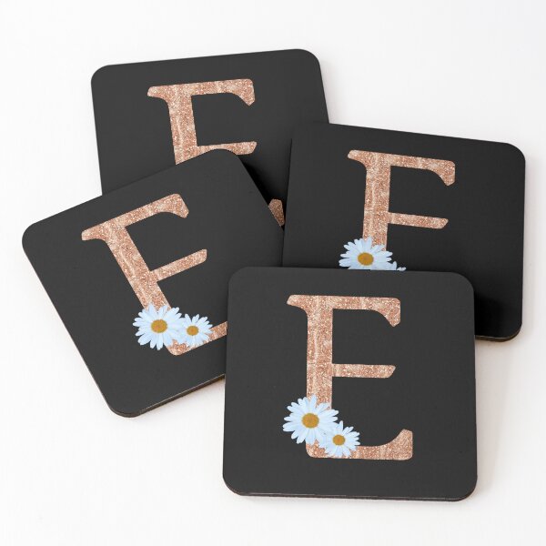 Item preview, Floral Shine Letter E,  Educational Sticker, designed and sold by saimzgraphics.