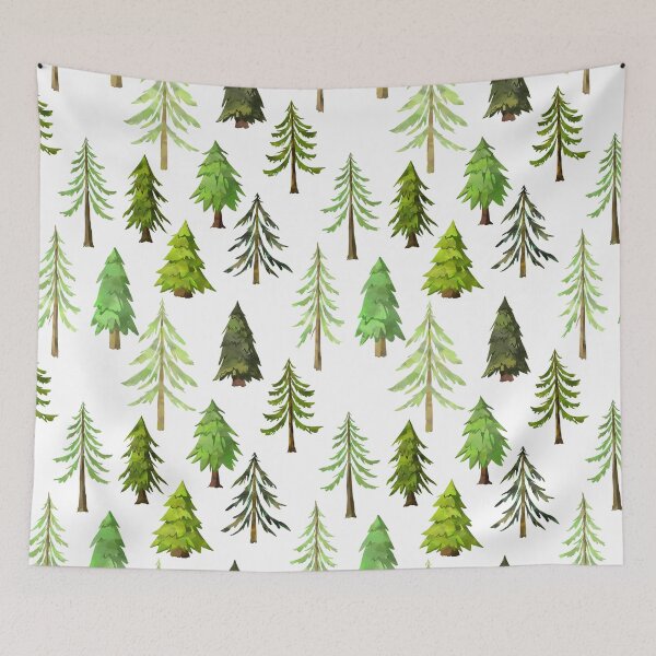 Item preview, Pine Tree Forest Pattern designed and sold by junkydotcom.