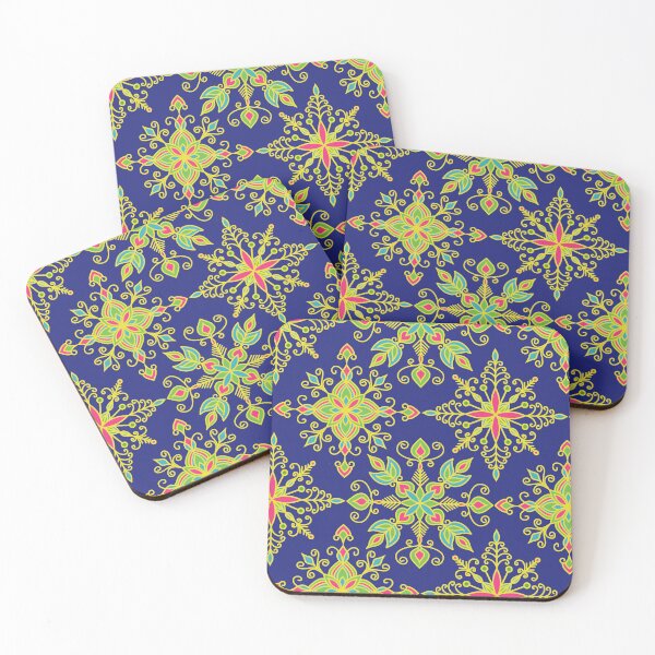 Item preview, Colorful Winter Snowflakes Pattern Art 1 designed and sold by Ayesha Saleem.