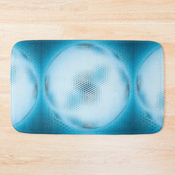 Item preview, bright stainless steel blue metallic textured mosaic over a perfect sphere designed and sold by mister-john.
