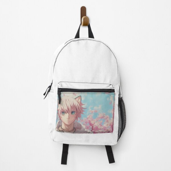 Item preview, Catboy cute anime white and pink for Manga lovers designed and sold by Mobius Spot Collective.