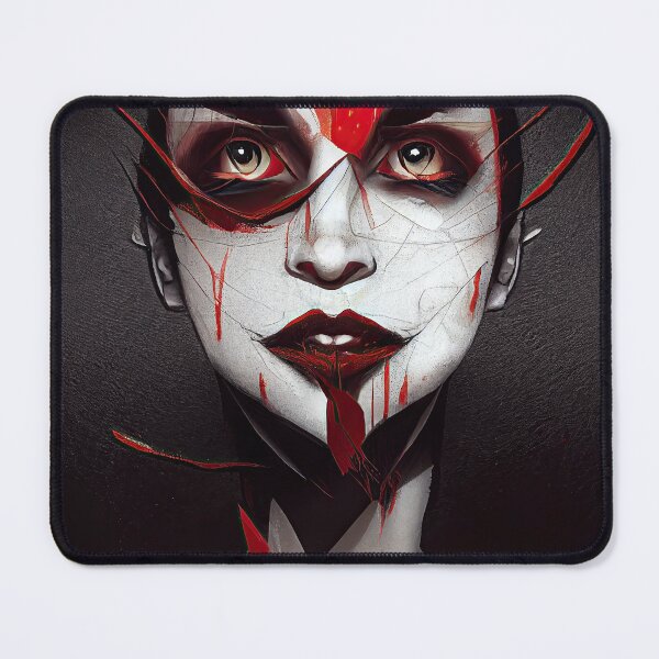 Item preview, Woman portrait face in weird vampire look designed and sold by mrlongfield.