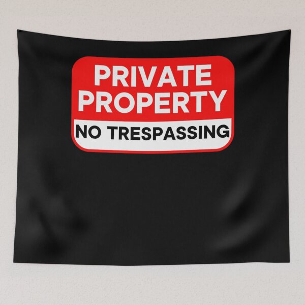 Item preview, Private Property No Trespassing Classic T-Shirt designed and sold by FienNimwegen.