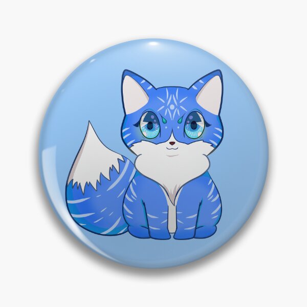 Item preview, Kawaii Blue Fox with Markings designed and sold by With Love, InspireMari.