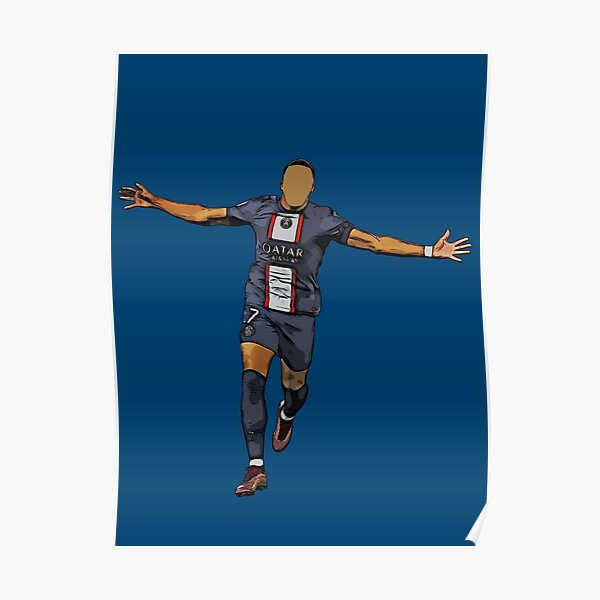 célébration du but de kylian mbappe Poster