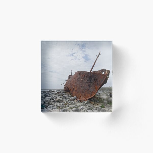 Plassey shipwreck Acrylic Block