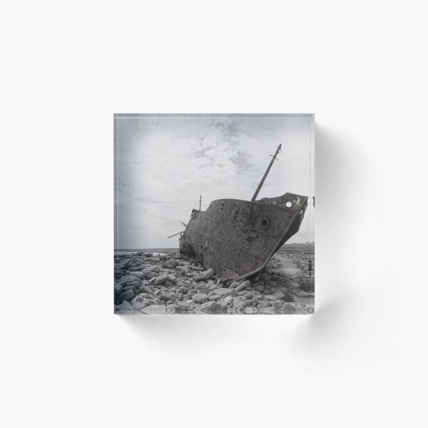 Plassey shipwreck Acrylic Block