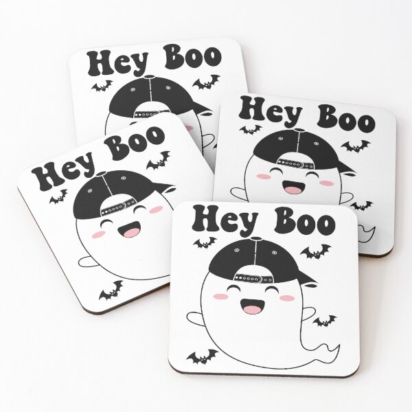 Item preview, Hey Boo Cute and Funny Halloween Ghost designed and sold by PearlMoonGrapes.