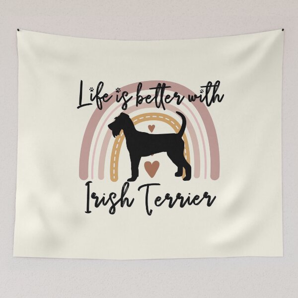 Item preview, Irish Terrier Dog Rainbow Aesthetic Boho designed and sold by rafaeltto.
