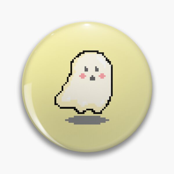 Item preview, Pixel Cute Ghost (Yellow) designed and sold by pixel-chick.