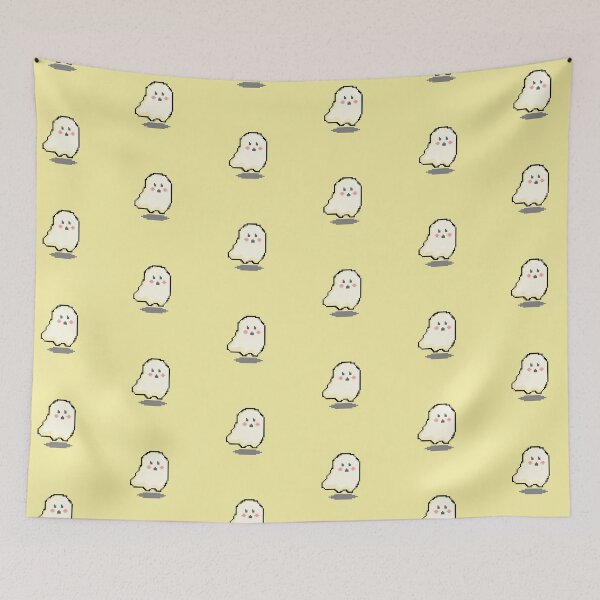Item preview, Pixel Cute Ghost (Yellow) designed and sold by pixel-chick.