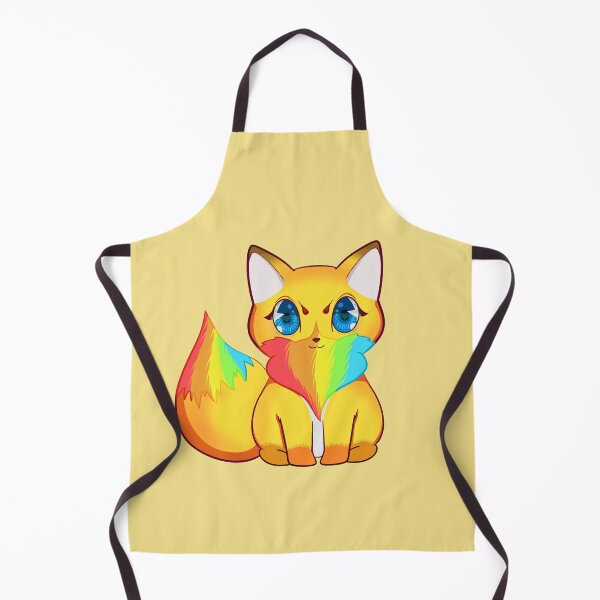 Item preview, Kawaii Rainbow Fox with Blue Eyes designed and sold by With Love, InspireMari.