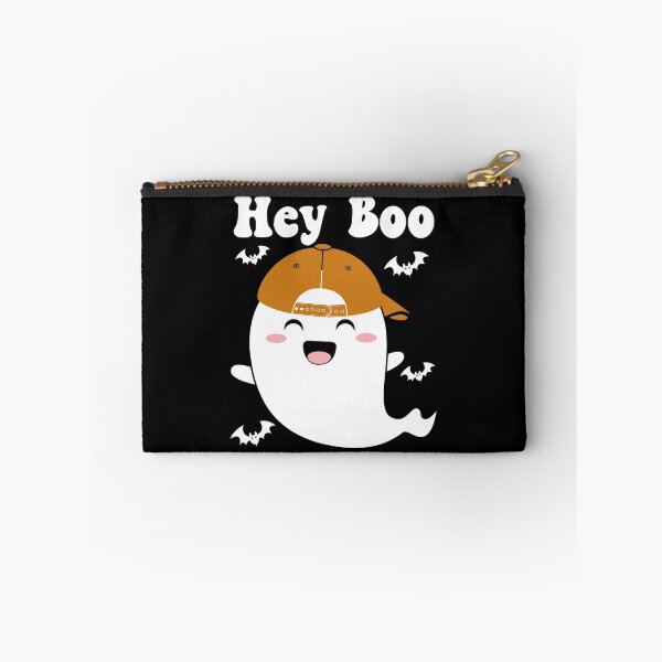 Item preview, Hey Boo Cute and Funny Halloween Ghost - Black designed and sold by PearlMoonGrapes.