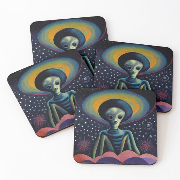 Item preview, 1940's Vintage Style Alien With a Halo designed and sold by bigmomma00.