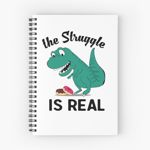 Item preview, dinosaur T Rex The Struggl Is Real Donut Funny designed and sold by Seas Wanda.