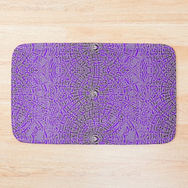 Item preview, Complex Pattern Spiral Design 8 Shocking Purple - Throw Pillows and Prints.  designed and sold by ScatterHub.