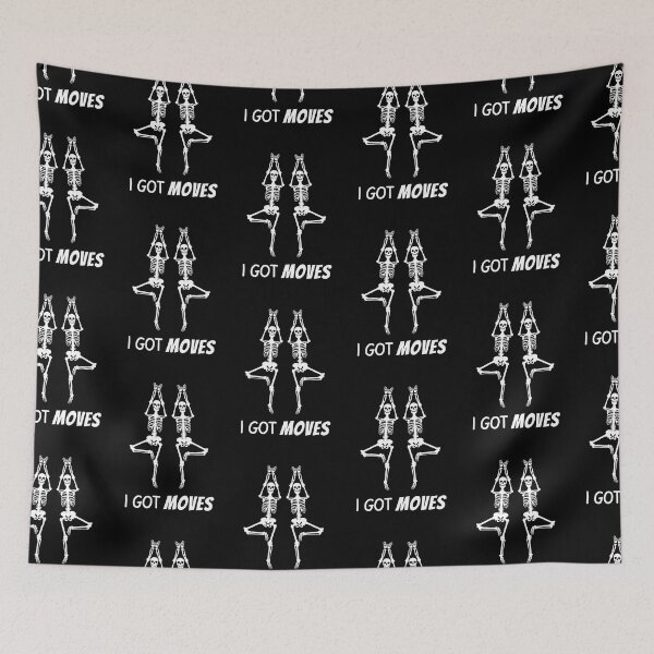 Item preview, I Got Moves, Funny Dancing Halloween Skeleton designed and sold by hiunlimit.