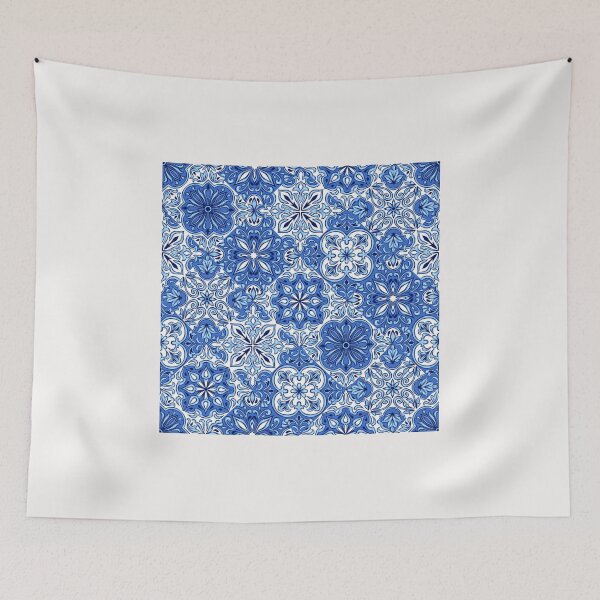 Item preview, Arabic Tiles Style Blue And White Art designed and sold by Yassin  KM.