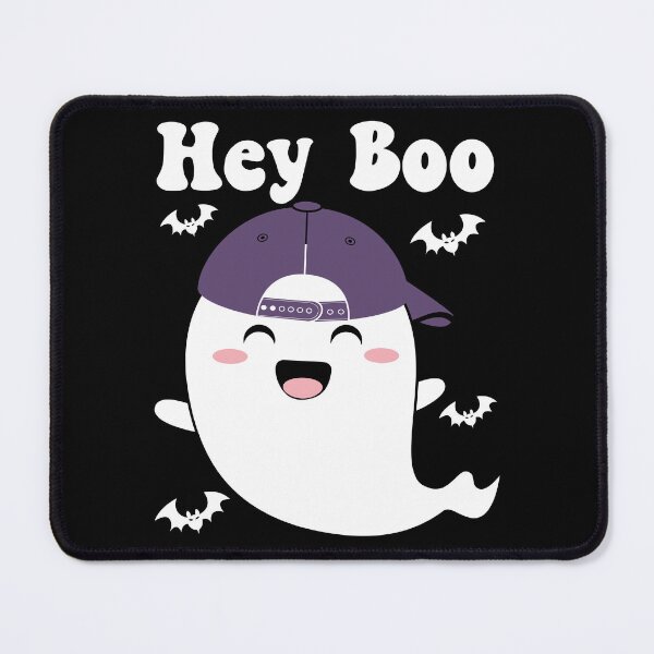 Item preview, Hey Boo Cute and Funny Halloween Ghost - Purple Cap designed and sold by PearlMoonGrapes.